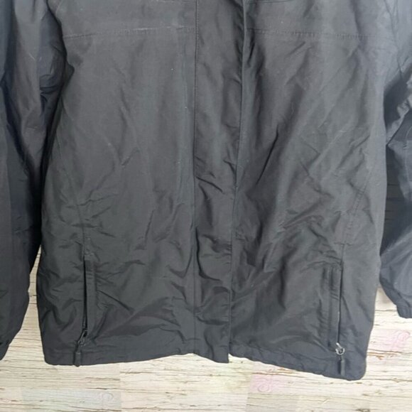 Eddie Bauer black jacket hooded size large  women’s - Picture 4 of 9